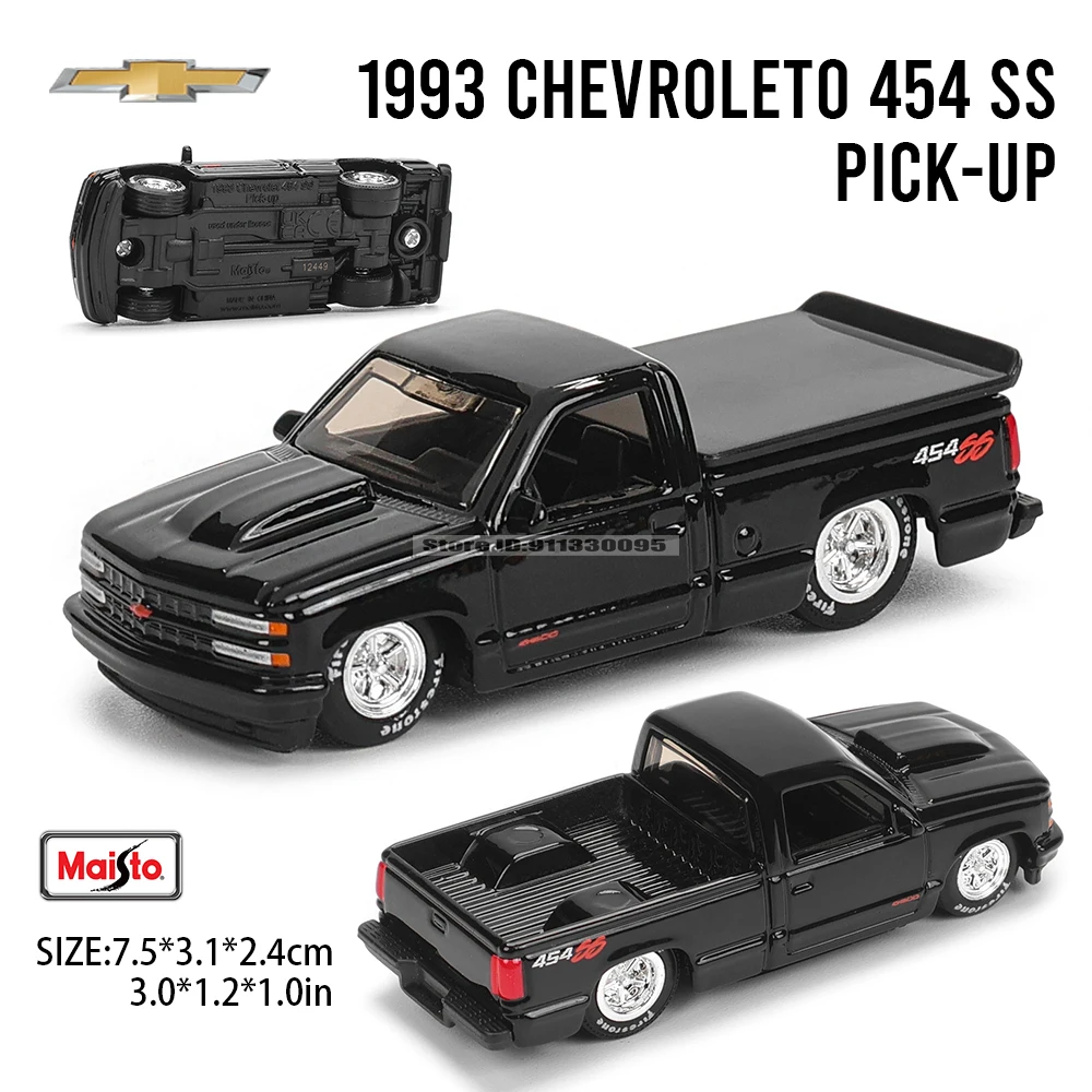 Maisto 1:64 1993 454 SS PICK-UP International@ LoneStar® /2021 FORD BRONCO BADLANDS precision model car Model collection gift