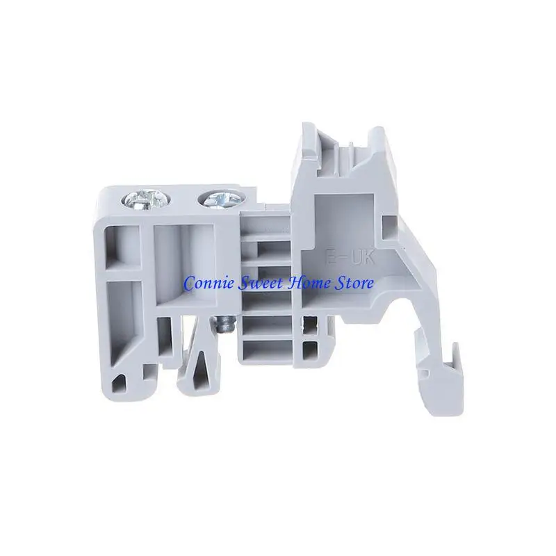 LXAF 10 Pcs EUK/EUK2 Din Terminal Blocks End Stop Bracket Fire-Retardant Fixed C