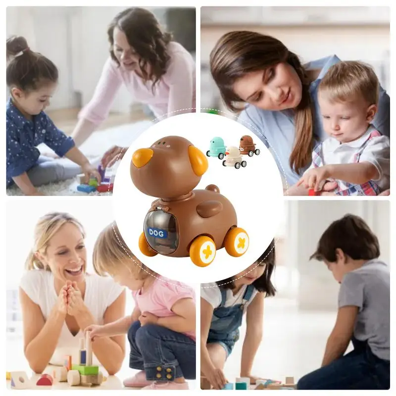 Carros de brinquedo para crianças dos desenhos animados forma dinossauro mini catapulta veículos brinquedo criativo multifuncional carro brinquedos com rodas de borracha macia