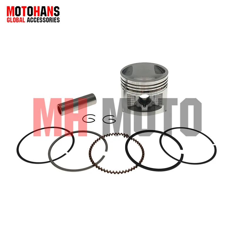 CG125 56.5MM BORE 15MM PIN PISTON KIT ENGINE PARTS FOR 156FMI ENGINE 4T CHINESE MOTORCYCLES