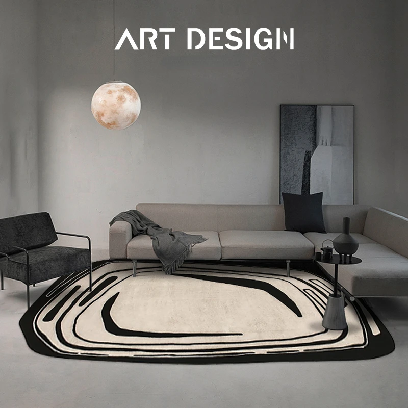 

Modern Art Simple Shaped Carpet Living Room Decoration Large Area Carpets Bedroom Bedside Rug Studio Leisure Chair Non-slip Rugs