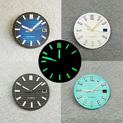 Green Luminous Dial 29.8mm Watch Dial+Hands Fits NH35 NH36 NH38 4R35 4R36 6R 7S Movement Nautilus Watch Replace Dial