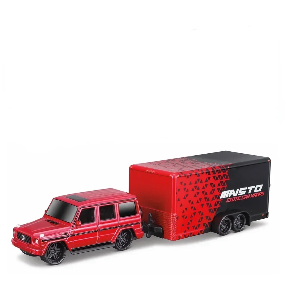 Maisto 1:64 Design Tow & GO Volkswagen Van Samba Alameda Trailer car model Toys collection gift toy boys