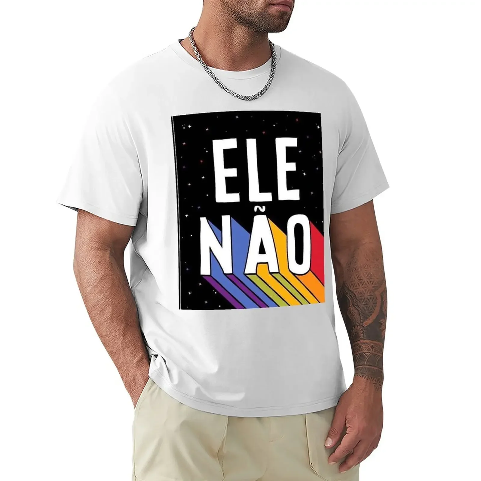 #elenao bolsonaro T-Shirt sports fans heavyweights mens plain t shirts