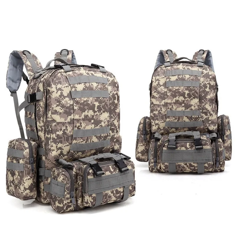 

Multi-functional Combination Backpack Outdoor Sports Camouflage Large Capacity Travel Mountaineering Tactical Bag Men's Backpack