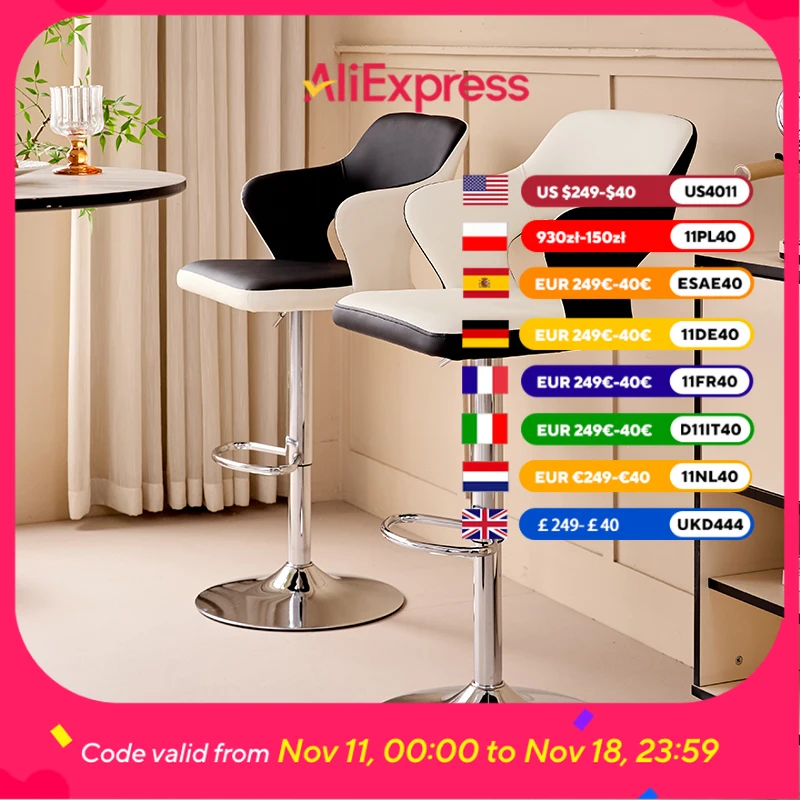 

Minimalist Swivel Bar Stools Adjustable Vintage Island Breakfast Bar Stools Counter Industrial Taburetes De Bar Furniture