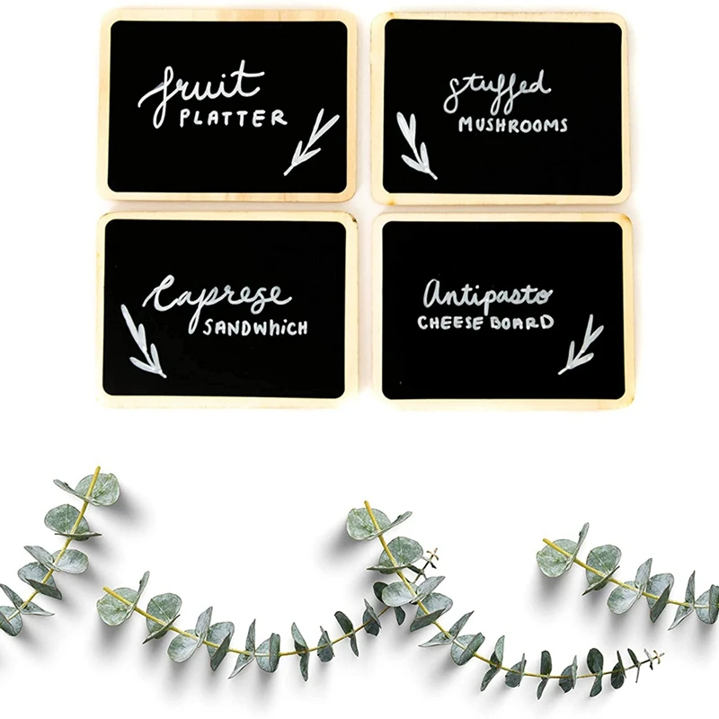 CEA 18Pcs Mini Chalkboard Signs For Food Party Food Labels For Party Buffet Table Small Chalkboard Signs For Party