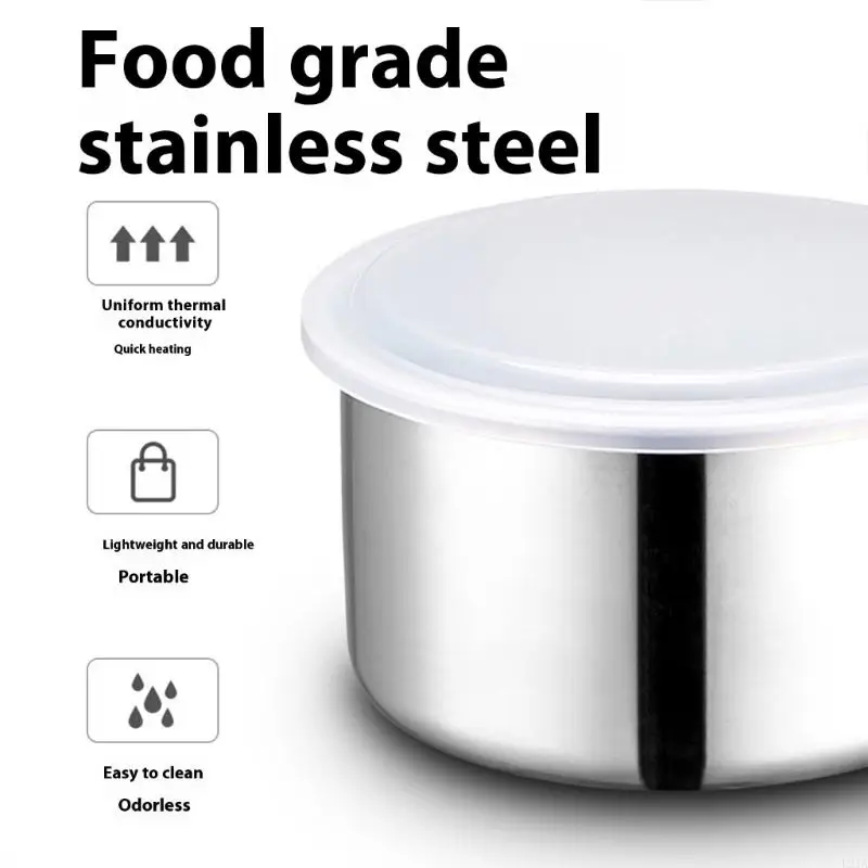 2025 Kotak Makan Siang Kotak Makan Siang Steam Baru Container 2L Insulated Heater Portable Untuk Perjalanan Asrama Dapur