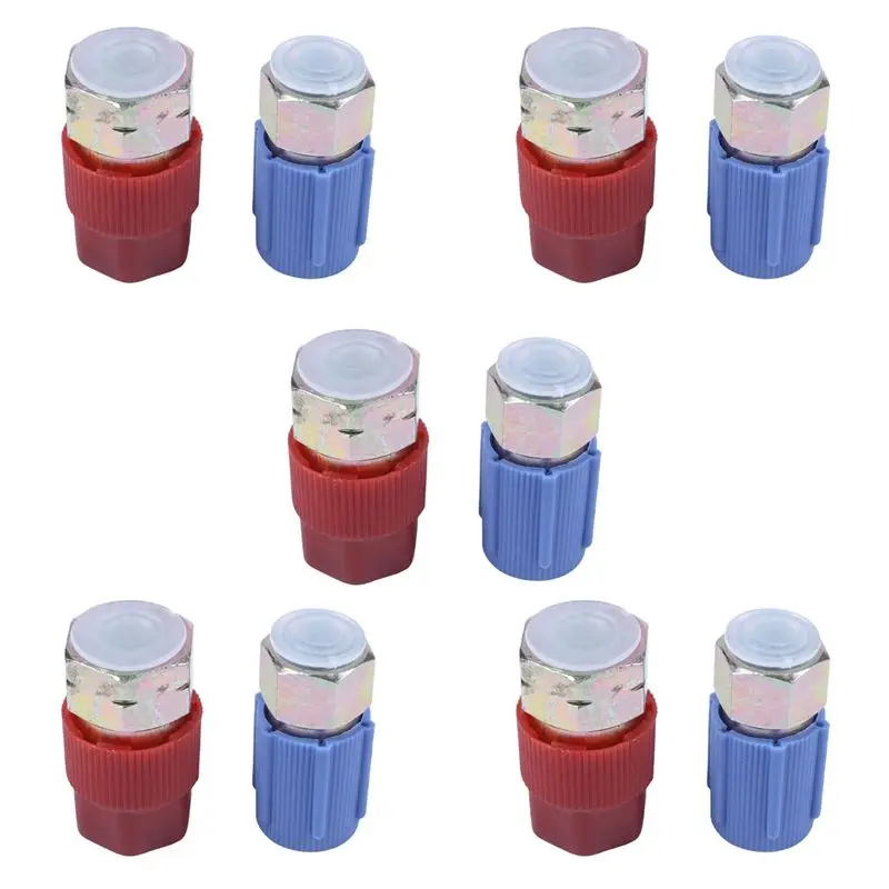 Superior-5X Retrofit 7/16 To 3/8 Conversion Adapter R12 To R134A High/Low AC Fitting