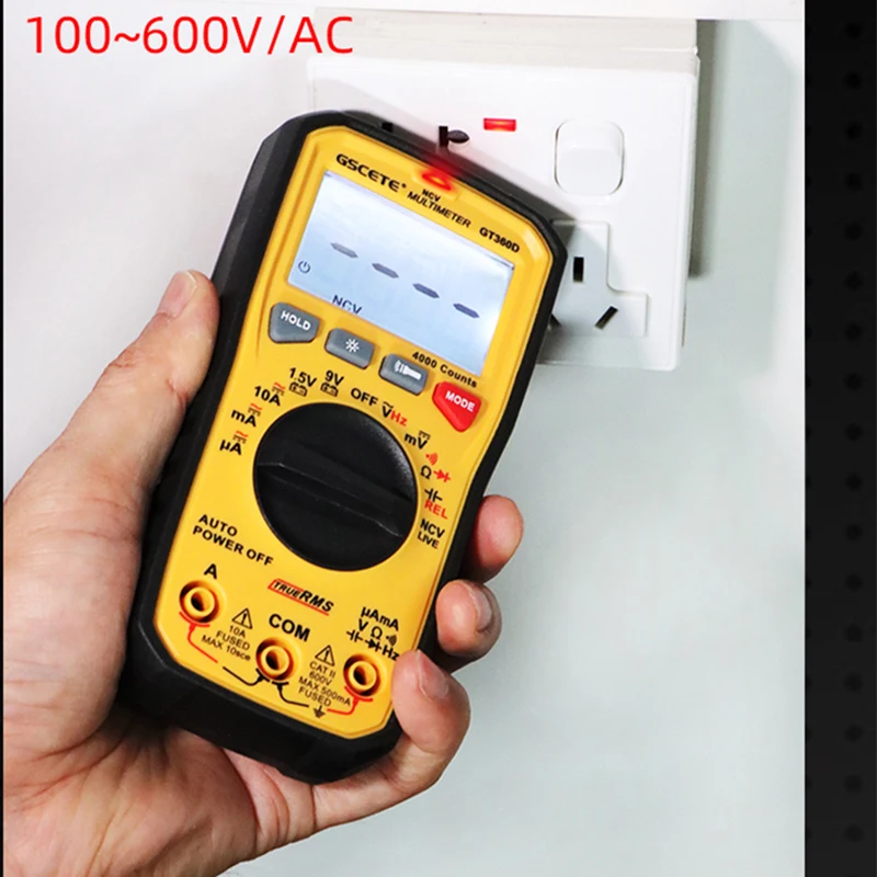 Mini Universal Smart Professional Digital Multimeter Suitability Electrician Car Tester Comes With Bracket And Pen