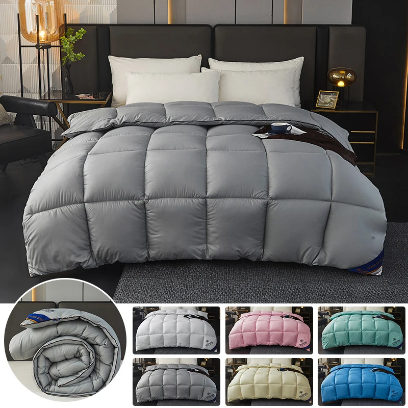 Lightweight Duvet For Hotel Comforter Warm Solid Color Duvets Summer Coolness Quilt Core Skin Friendly Thick Winter Home Decro