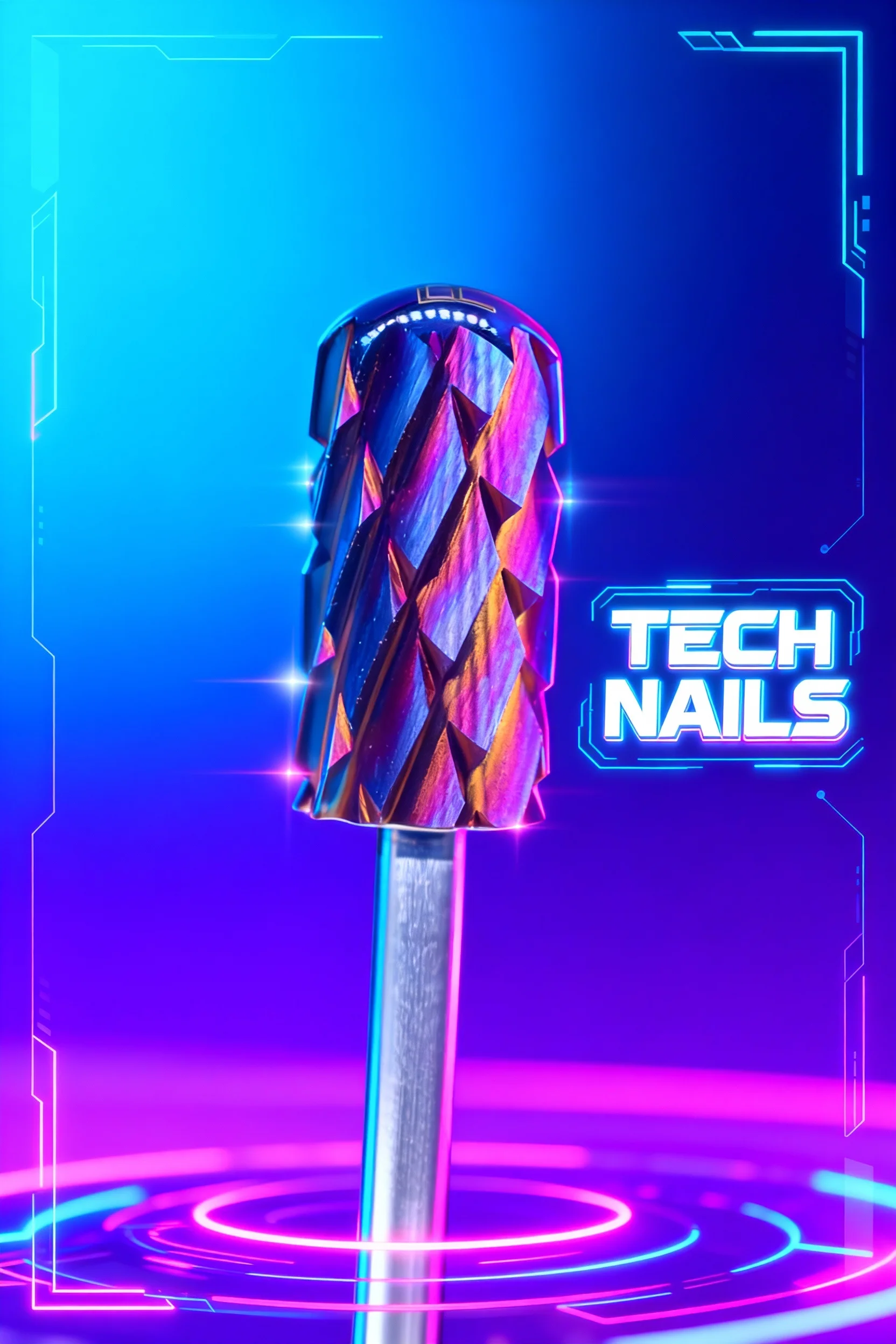 Large Barrel Smooth Round Top Bits 5XC 7 Seven Color Nail Drill Bits Strongest Easy Remove Acyclic Powder Carbide Tool