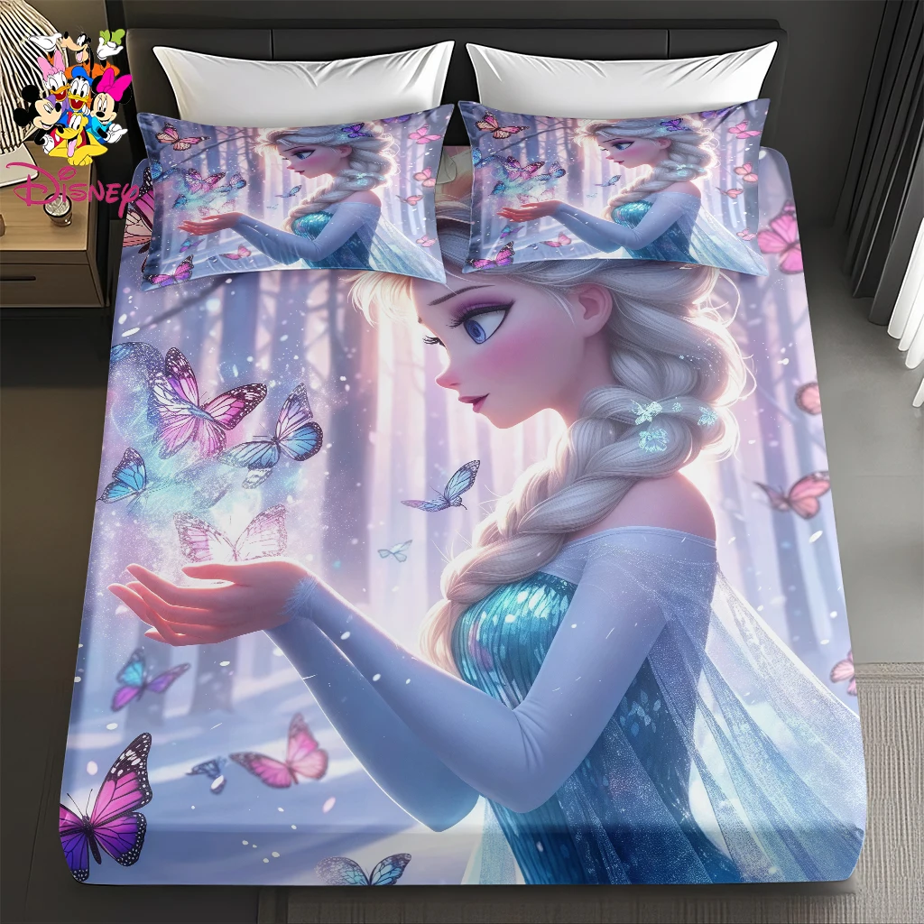 طقم ملاءات ديزني فروزن إلسا مكون من 2/3 قطعة، مفروشات صديقة للبشرة وجيدة التهوية