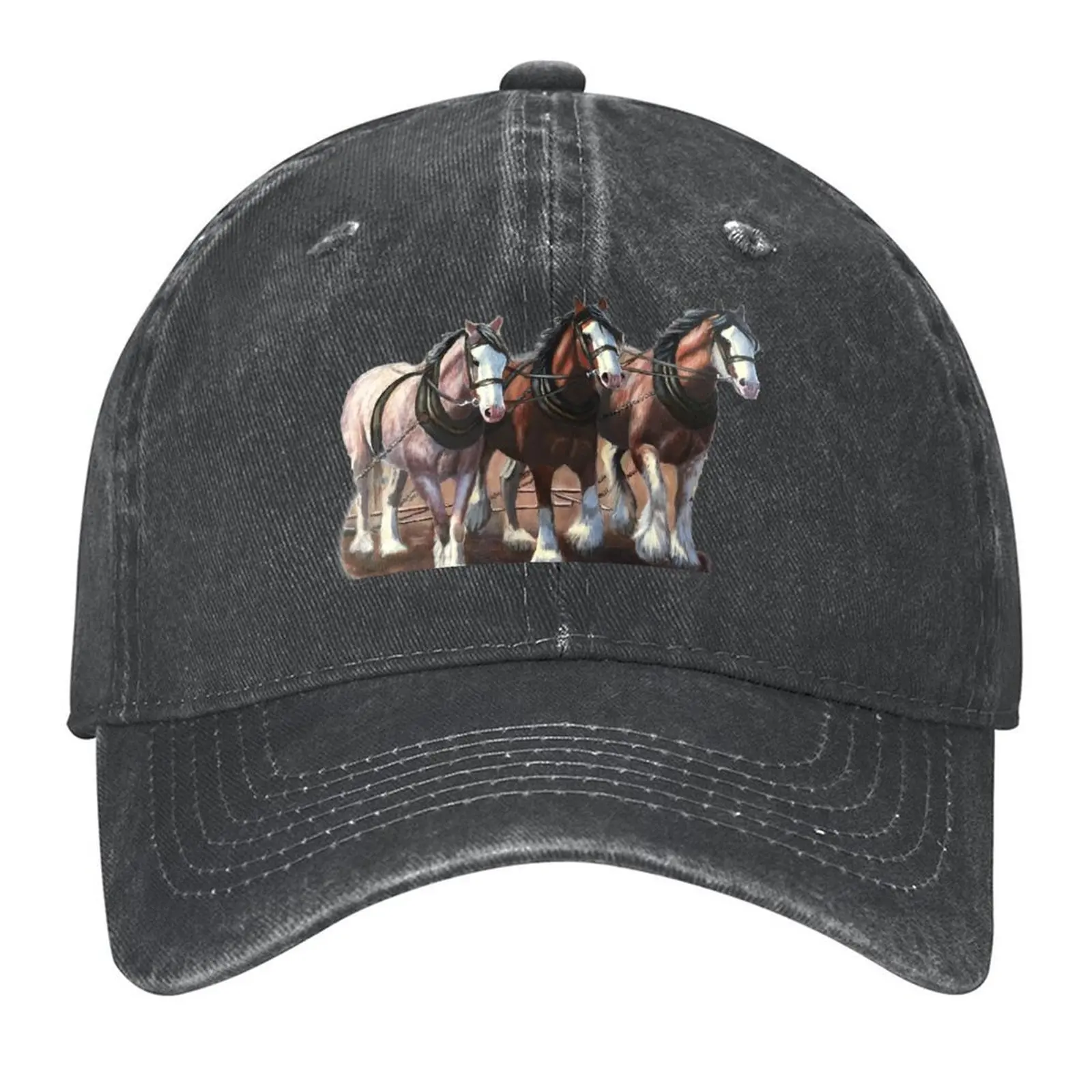 

Бейсбольная кепка Clydesdale Horses, роскошная шляпа, аниме-шляпа, кепка для гольфа, шляпа от солнца для детей, мужчин, люксовый бренд, женская