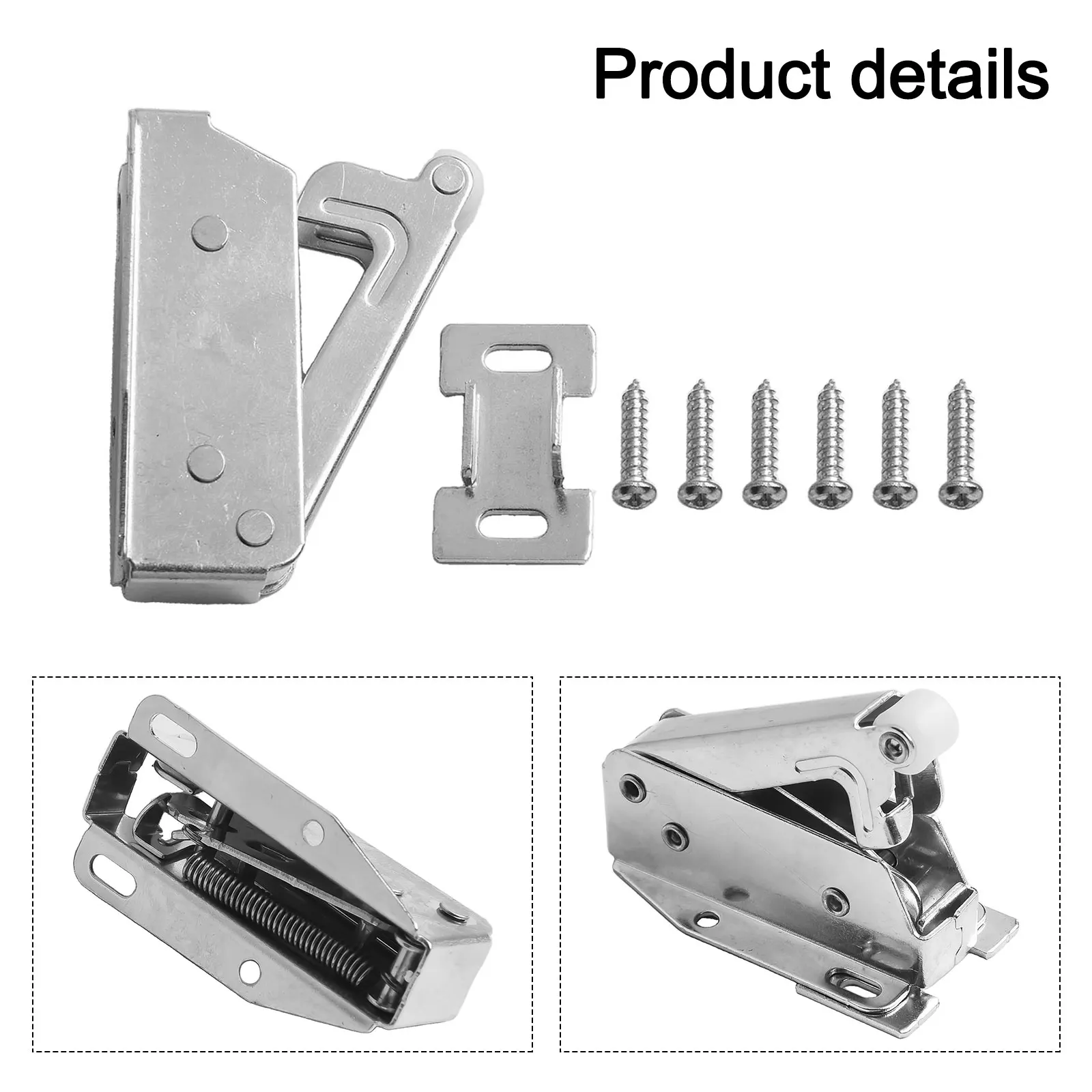 Cabinet Door No Installation Handle One Click To Open Push Type Rebound Self Locking Device Sleek And Seamless Appearance