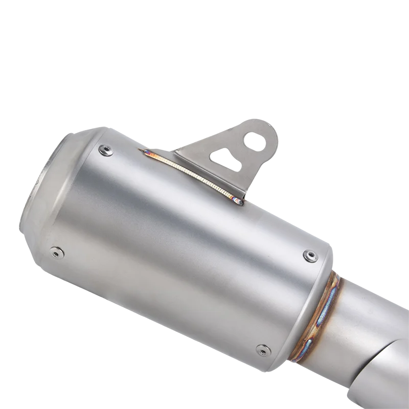 Motorcycle Exhaust Escape Mid Link Pipe System With Muffler Motocross No DB Killer Slip On For Honda CB600F Hornet 2007 - 2013