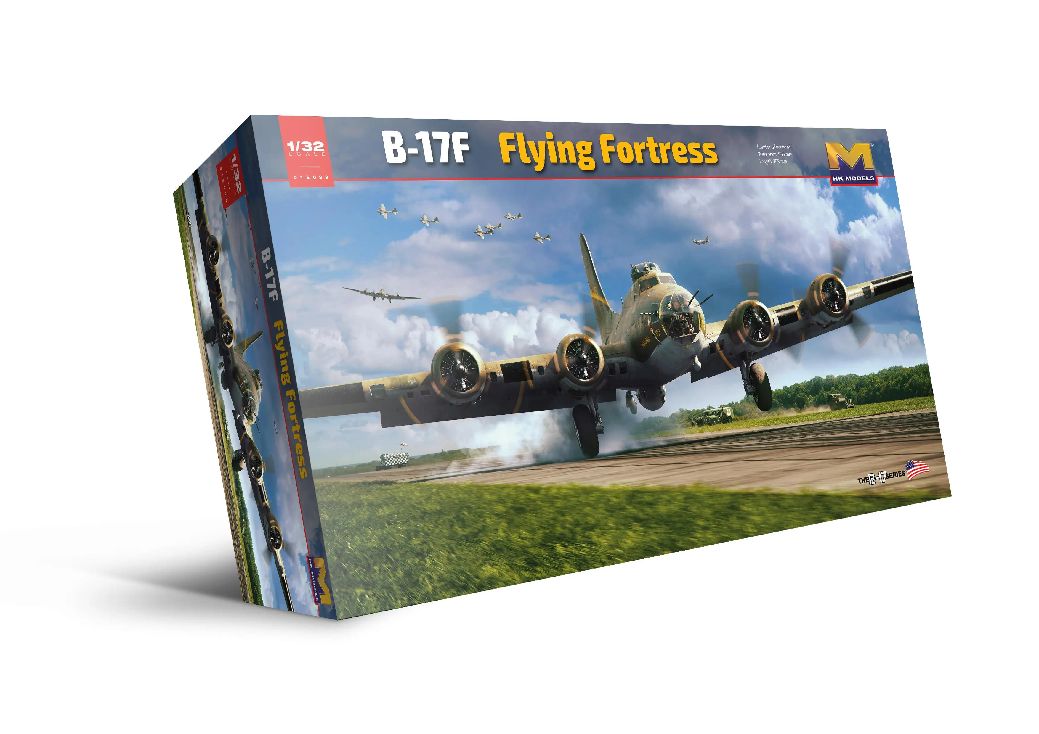 HK Model 01E029 1/32 Scale B-17F Flying Fortress (Memphis Belle) (Plastic model)