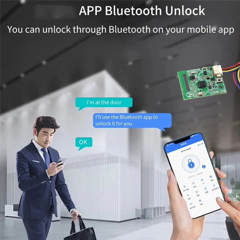 

B30C-SN9243 Модуль электронного замка Tongtong Lock Модуль дистанционного открывания дверей Модуль электронного замка Foralexa/Google Home