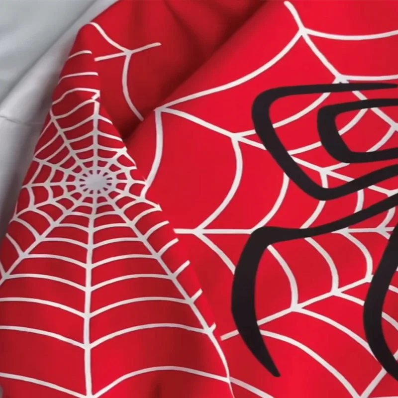 Spider Web Red Graphic Hoodies Women\'s Clothing Warm Harajuku Vintage Grunge Y2k Zip Up Oversized Streetwear Sweatshirt Top Coat