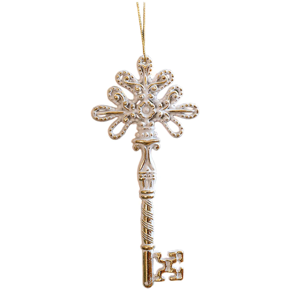 

Christmas Tree Snowflake Ornament Plastic Pendant Matte Vintage Style Lightweight and Suitable for Holiday Decorations