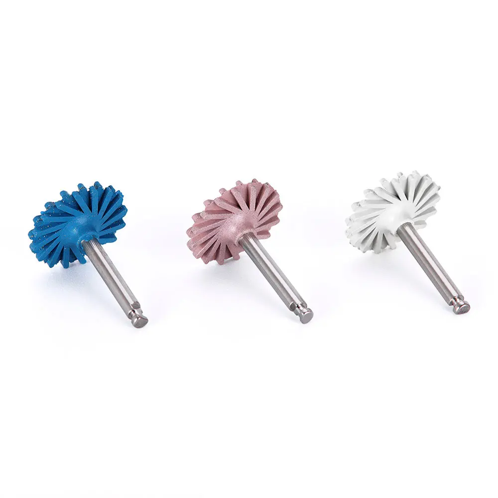 6 teile/schachtel AZDENT Dental Gummi Polierer Verbund Harz Polieren System RA Disc Kit 14mm Rad Spirale Flex Bohrer Werkzeuge – Detail 6