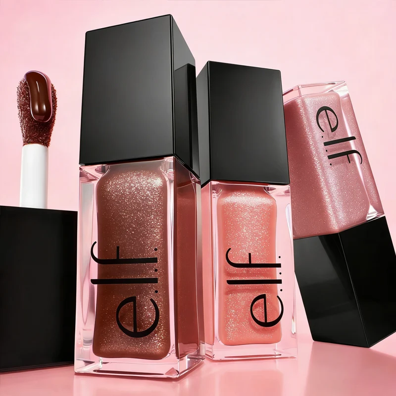 ELF Hydrating Core Lip Shine, balsamo labbra 2 in 1 con vitamina E, olio lucidante per labbra, tinta trasparente idratante per tutti i tipi di pelle, trucco