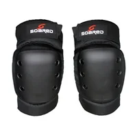 Protector de rodilla para patinaje sobre ruedas, profesional, a prueba de golpes, grueso, para esquí, Snowboard, Protector de codo, almohadilla negra