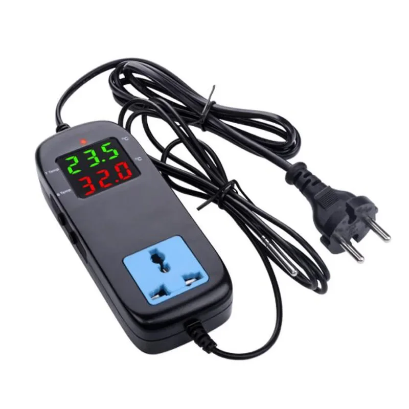 

MH-2000 AC 85V-250V Quality Electronic Thermostat LED Digital Breeding Temperature Controller Thermocouple Thermostat w/ Socket