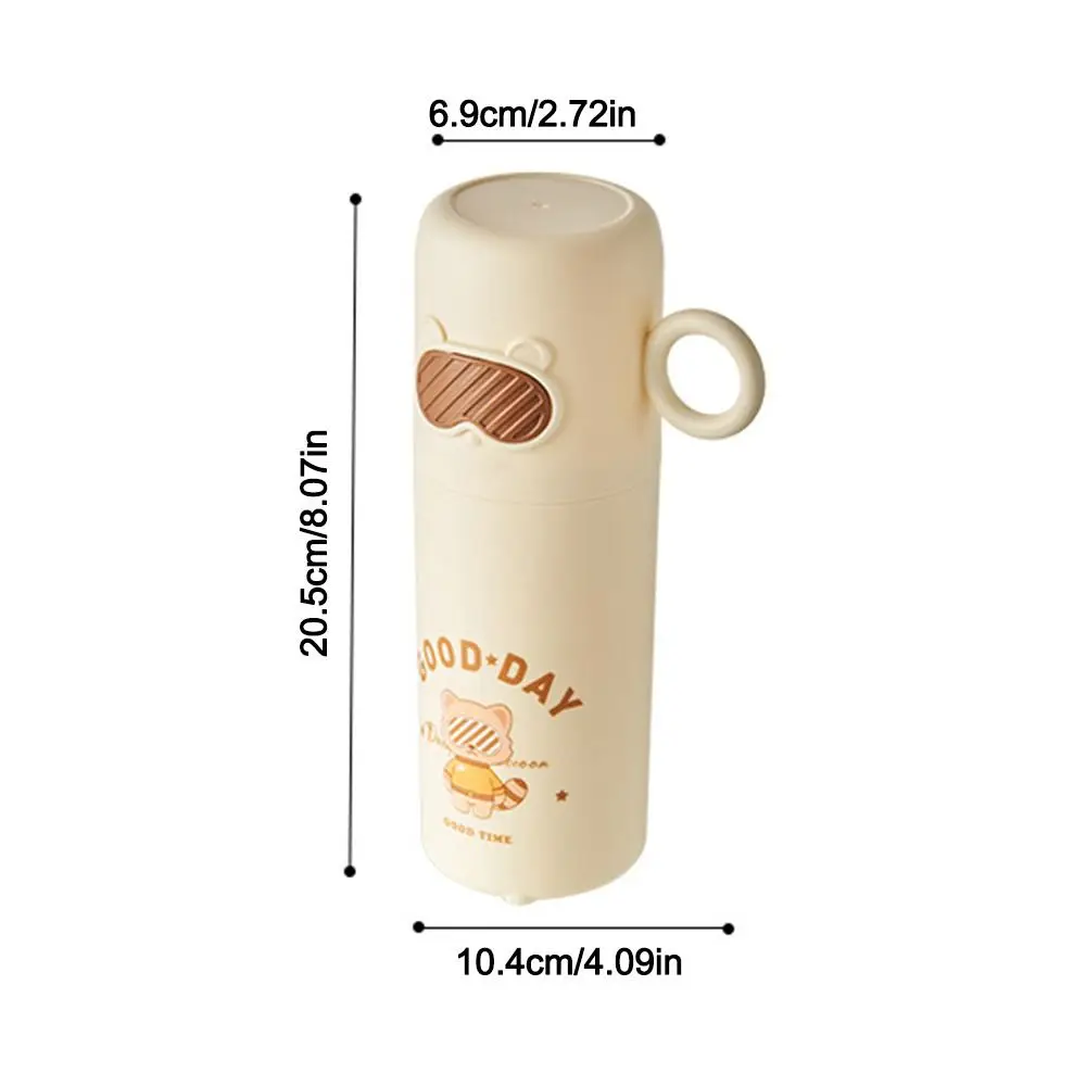 Creative Little Raccoon Washing Cup Cartoon Portable Toothbrush Box Large Capacity Toothbrush Cup Home Travel