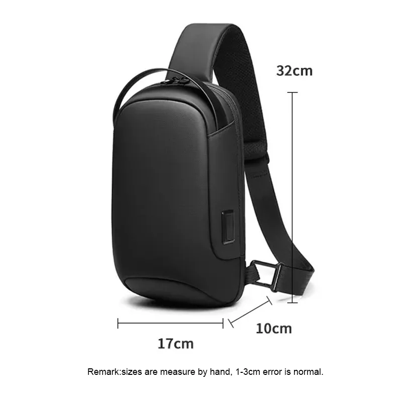 Bolsa Multifuncional Crossbody Peito para Homens, Viagem Impermeável ao Ar Livre, Mochila de Um Ombro, Grande Capacidade, Moda Lazer, 2023