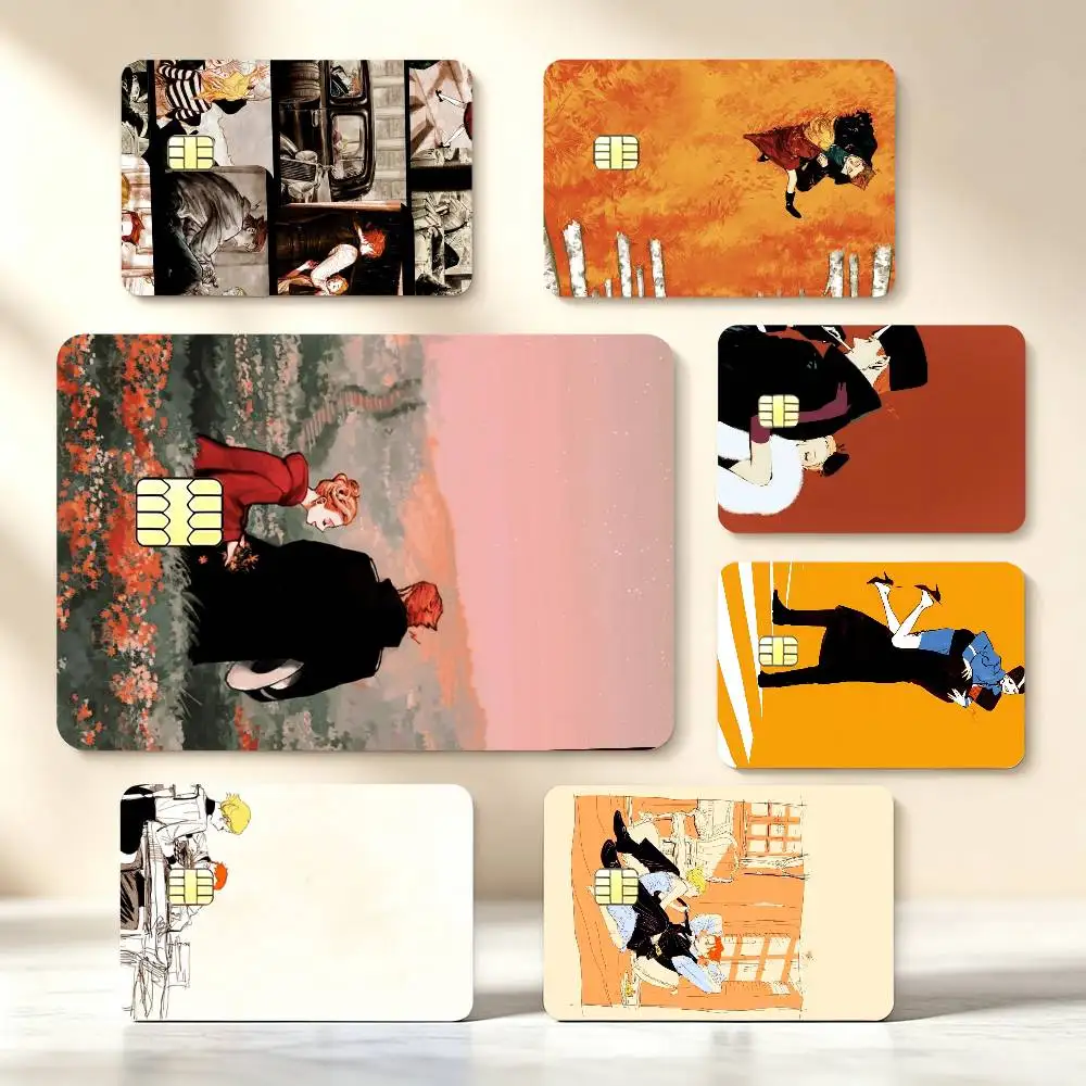 Vinilo Decorativo Impermeable de Alta Definición para Tarjetas de Crédito, Calcomanías de Chip de Juego, Diseño de V-Vintage Josei Manga Veil E-Emma Aleksander, Regalo Práctico