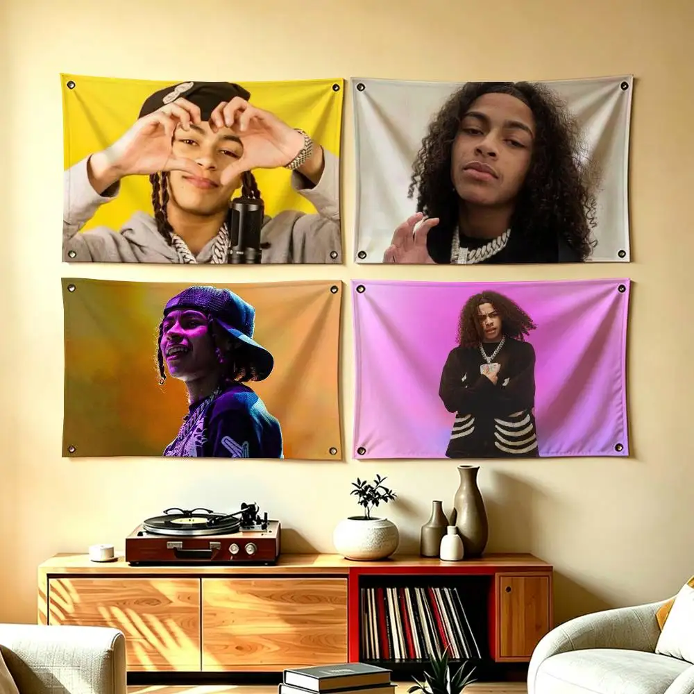 Rapper DD O-OSAMA Flags for Bedrooms Home Decor Items Outdoor Decors Garage Decoration Flaga