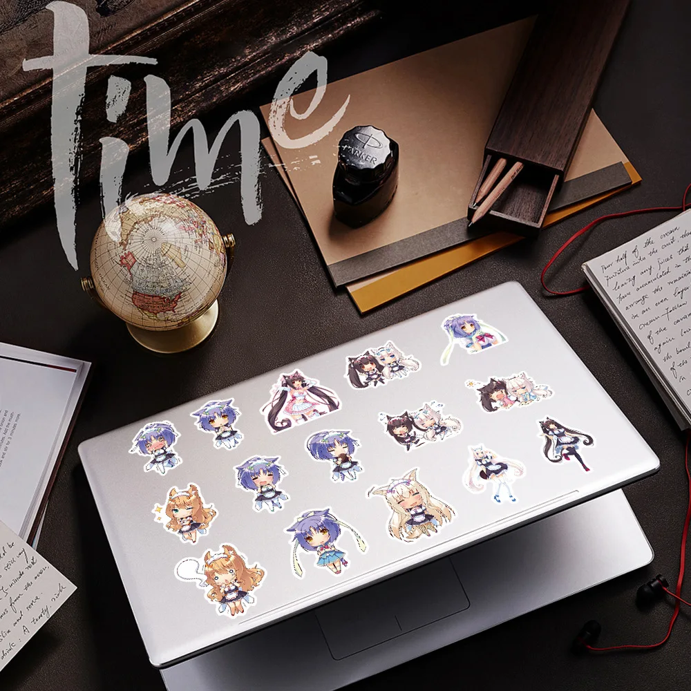 53-teiliges Nekopara Love Development Game Dekorations-Set Koffer Laptop Helm Aufkleber Wasserfest – Detail 8