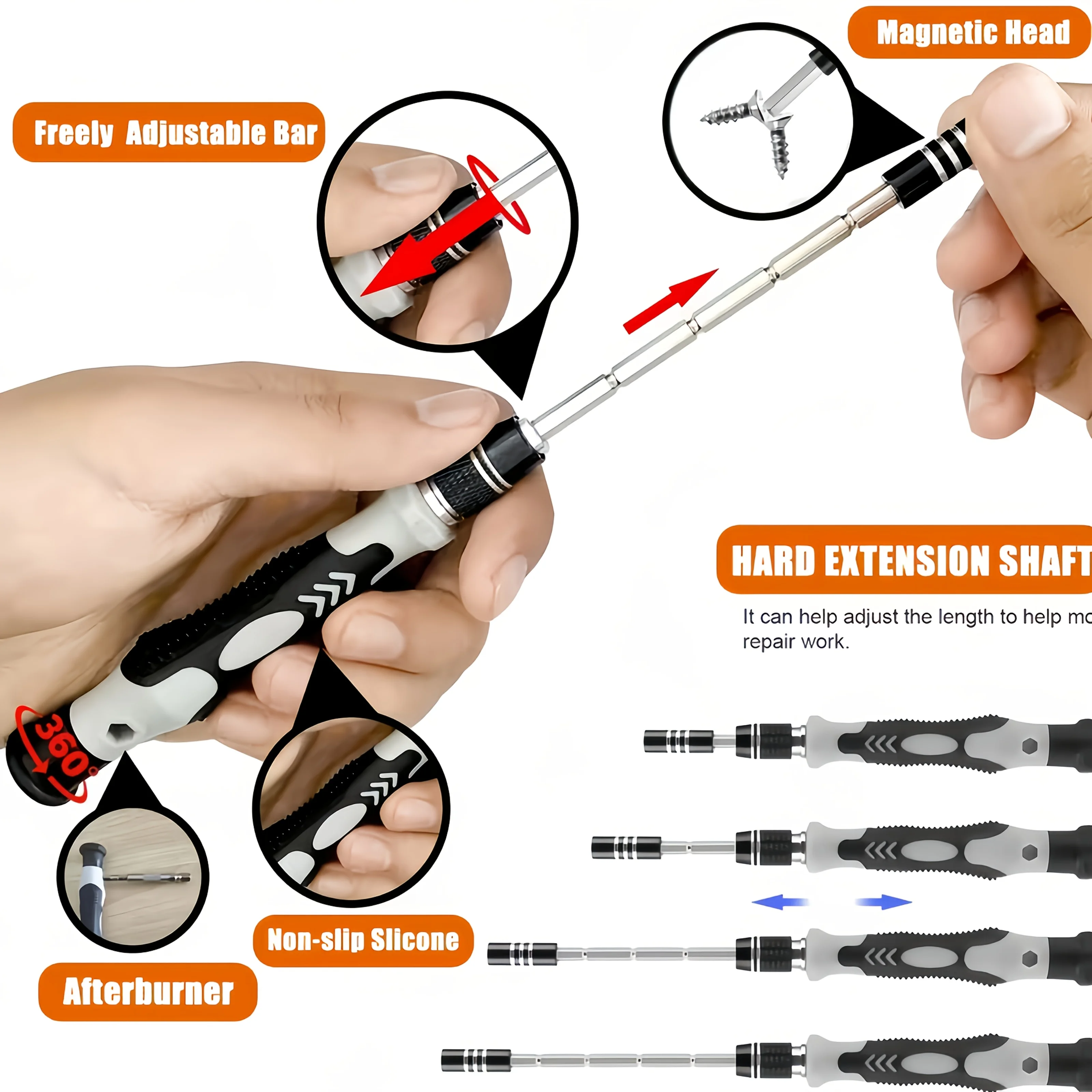 115in 1 Precision Screwdriver Set, Tool Gifts for Men, Mini Repair Tool Kit with Torx Triwing Bits, Repair for Computer,