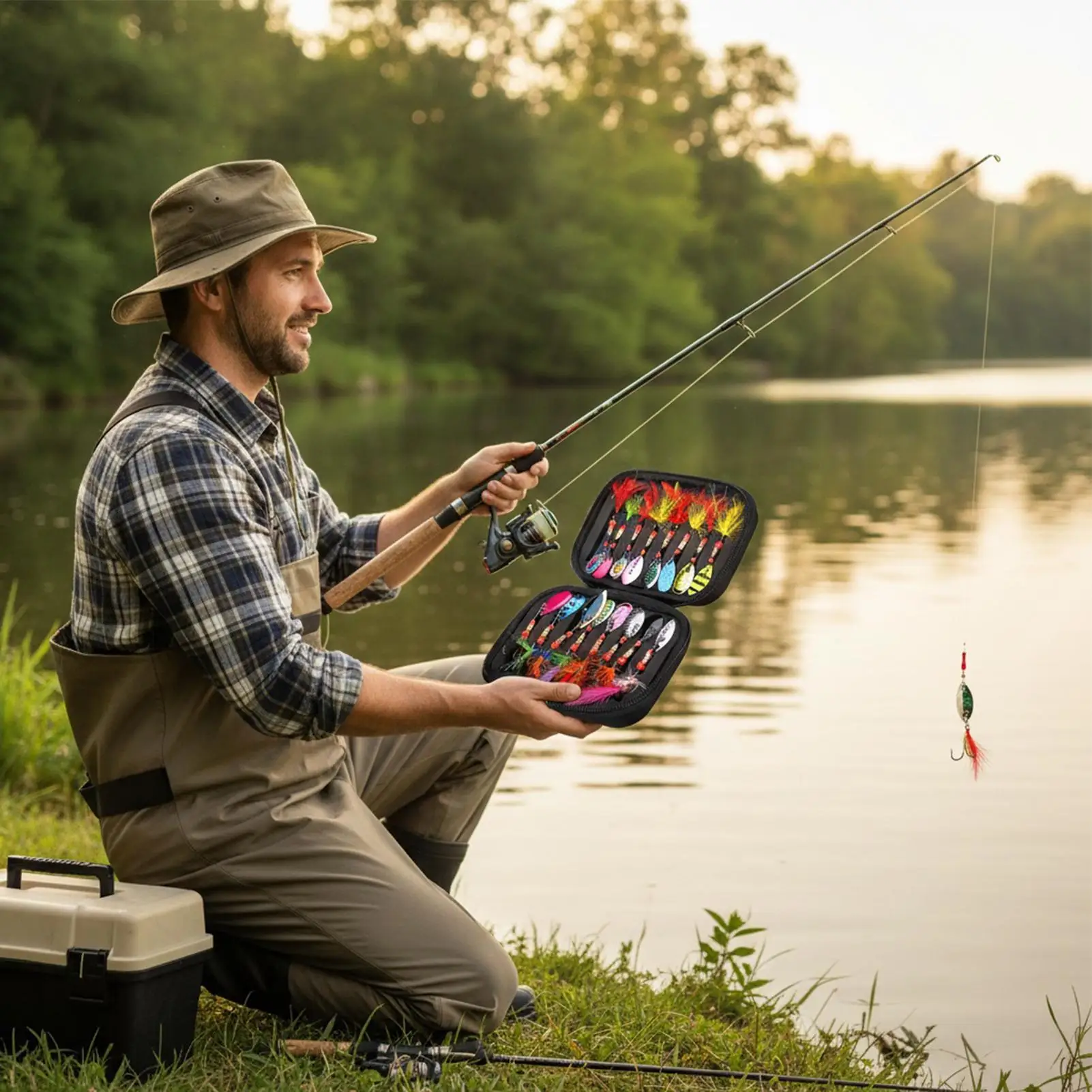 魚のルアー-16-ピース-スパンコール-シュリンプ-スイムベイト-フィッシング-ルアー-キット-淡水海水用-ウォーリー-クラッピー-サーモン-ナマズ-スポーツ