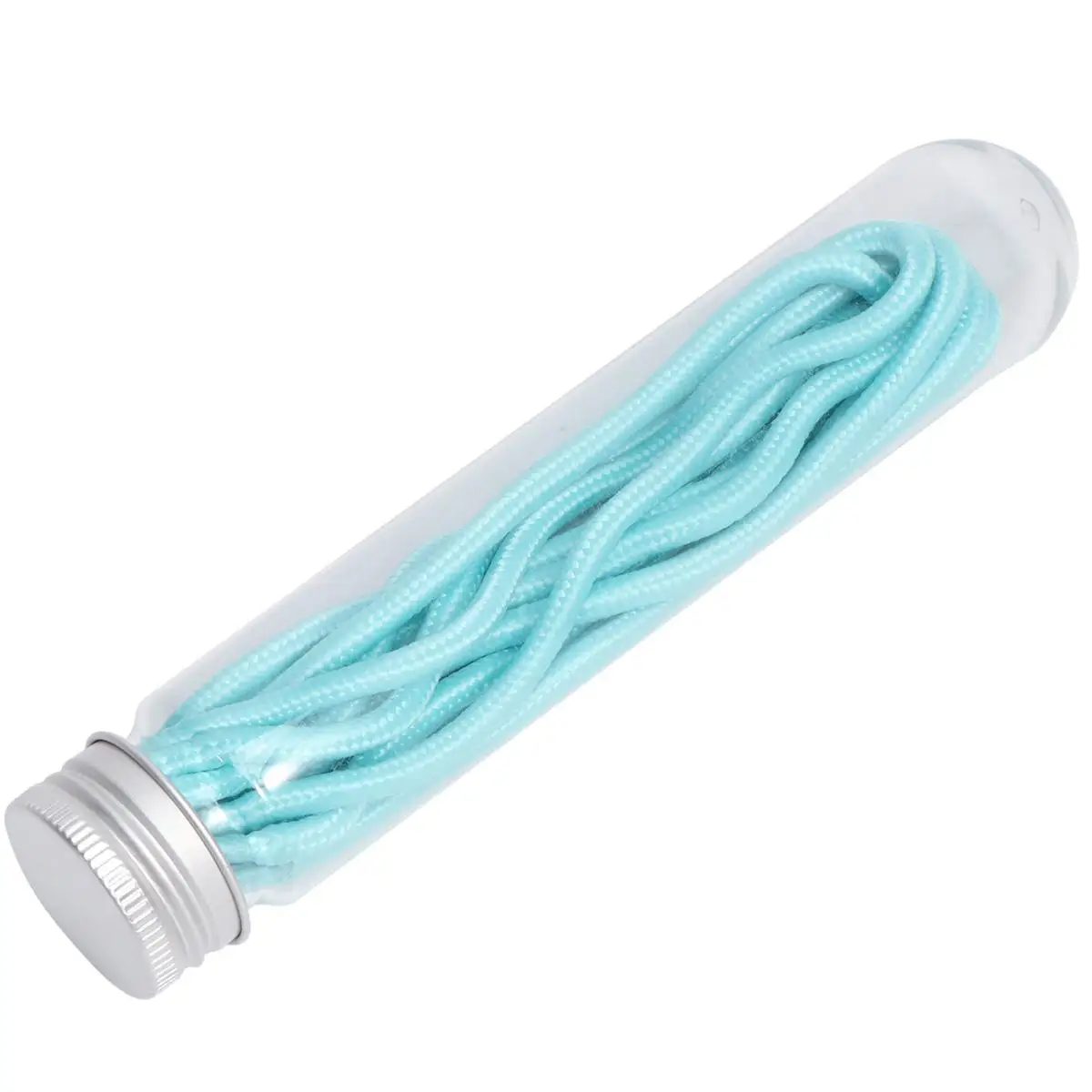 1 Pair Reflective Luminous Shoelace Glow In The Dark Night Color Fluorescent Shoelace Shoe Laces with Plastic Tube (Dark Green)
