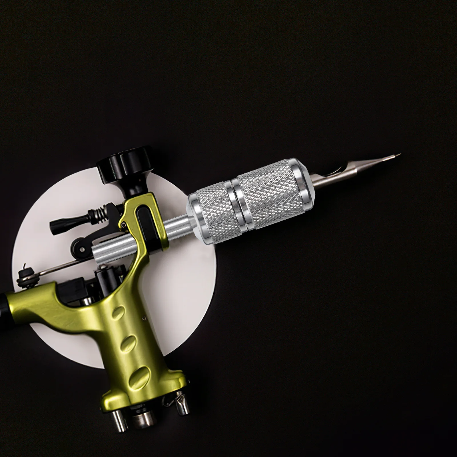 

Self Locking Tattoo Grip Stainless Steel Durable Non Slip Ratching Tattoo Machine Grip 22mm Suitable Tubes Body Art Accessories