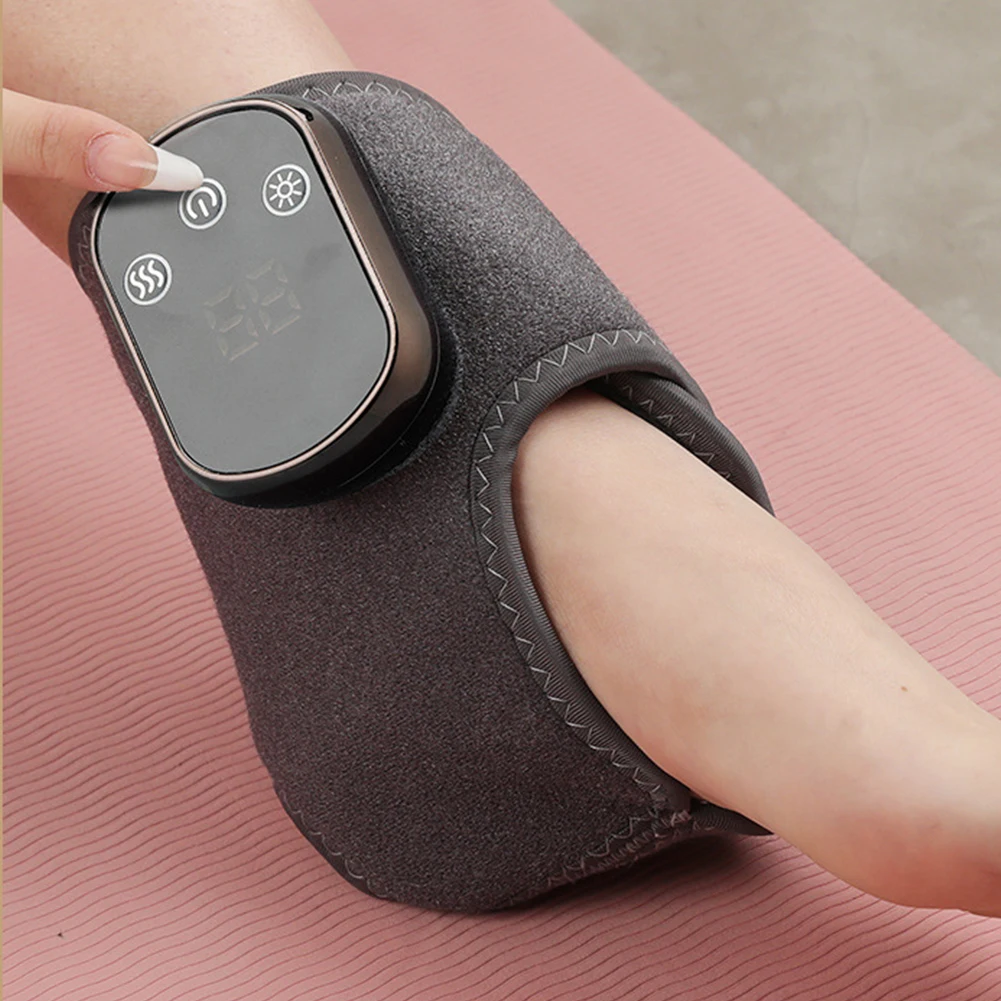 Тепловой массажер для ног, горячие компрессивы, вибрационный массажер, 3-режимный массажер для ног и лодыжек, защита горячего компресса