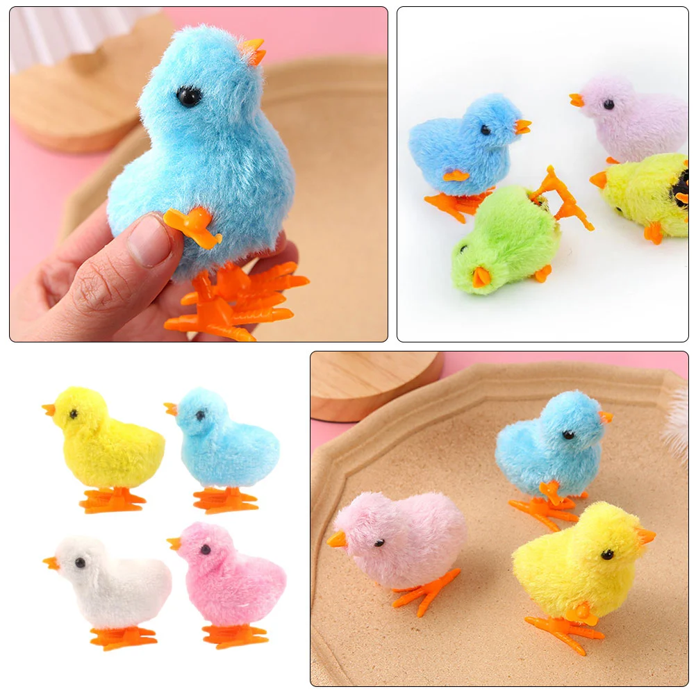 12 Pcs Chick Filler Toy Child Baby Infant Toys Pp Plush Chicken Easter Basket Stuffer