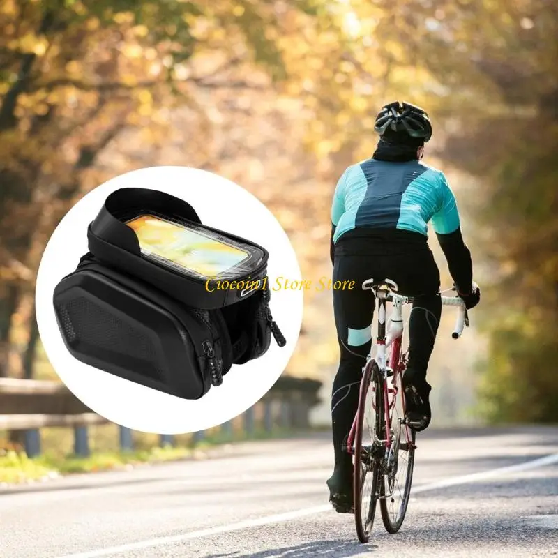 A3PC Road Bike Phone Bag with Frame Mount Design, Phone Carry Case for Road Cycling, Direction Viewing, Daily Gear, and