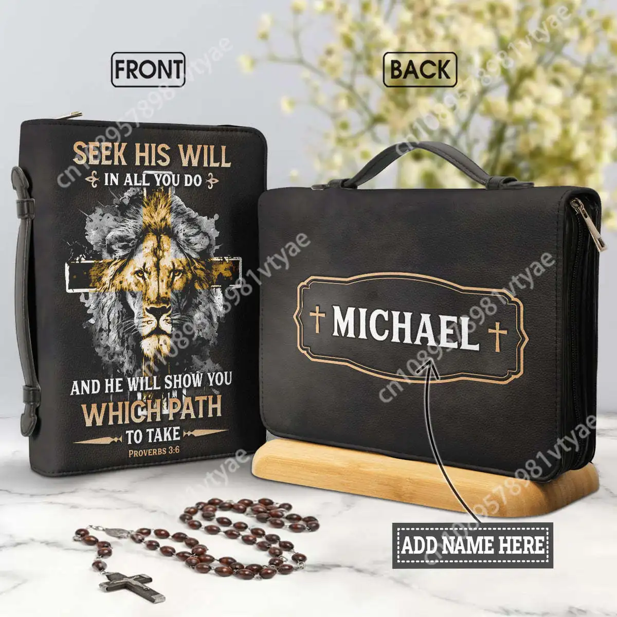 

He Will Show You Which Path To Take Proverbs Bible Hymns Bible Cover Personalized Book Protective Case High Quality Bible Bags