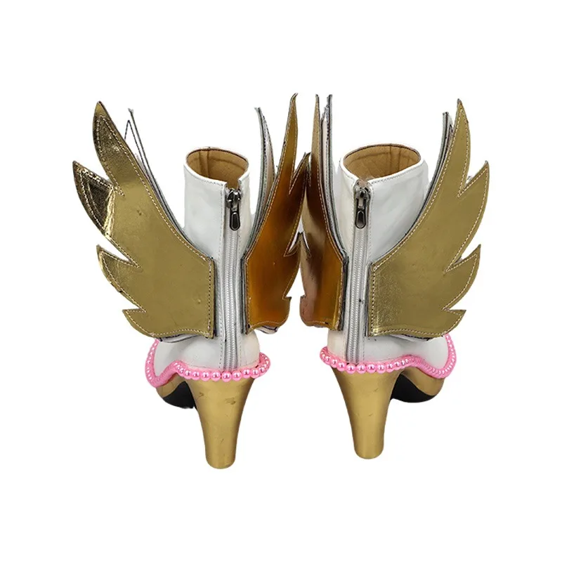 Falulu Scarpe Cosplay Anime Aceessories Scarpe in pelle PU Stivali di carnevale di Halloween Puntelli Cosplay realizzati su misura