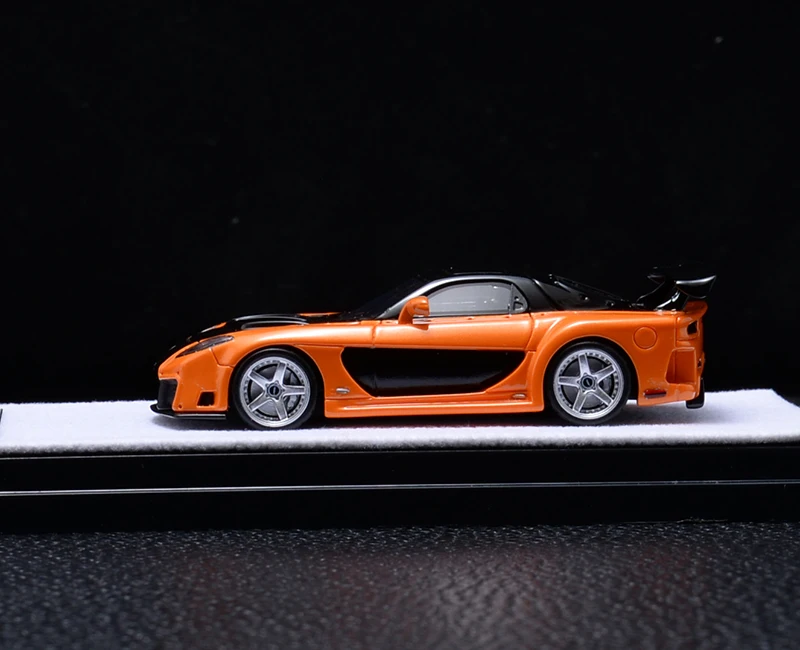 YM Model 1:64 RX7 Veilside JDM Fast Furious Limited Edition Resin Metal Model Ornament Toy Birthday Gift