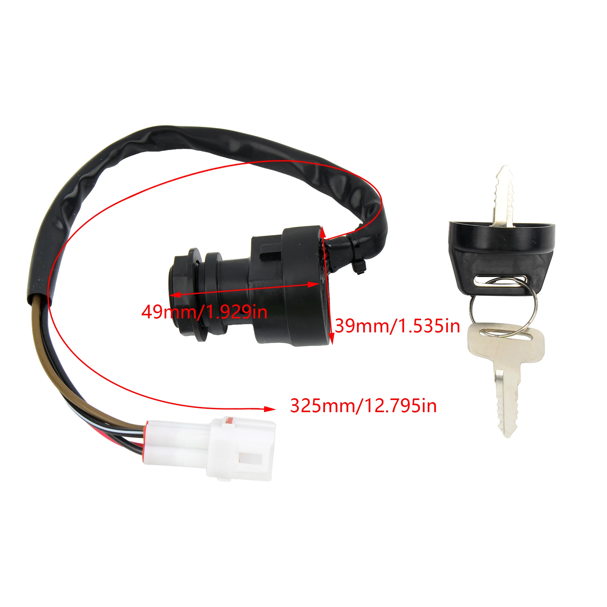 Motorcycle Lgnition Key Switch For Yamaha Banshee 350 YFZ350 Dirt Bike Enduro Motocross Accessories Wire Start Switch Door Locks