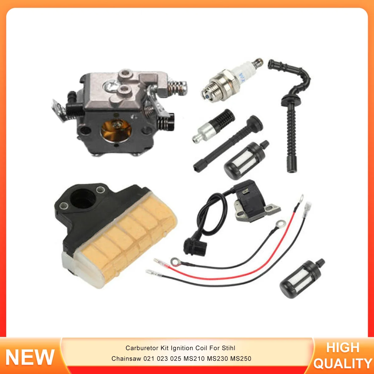 

Carburetor Kit Ignition Coil For Stihl Chainsaw 021 023 025 MS210 MS230 MS250