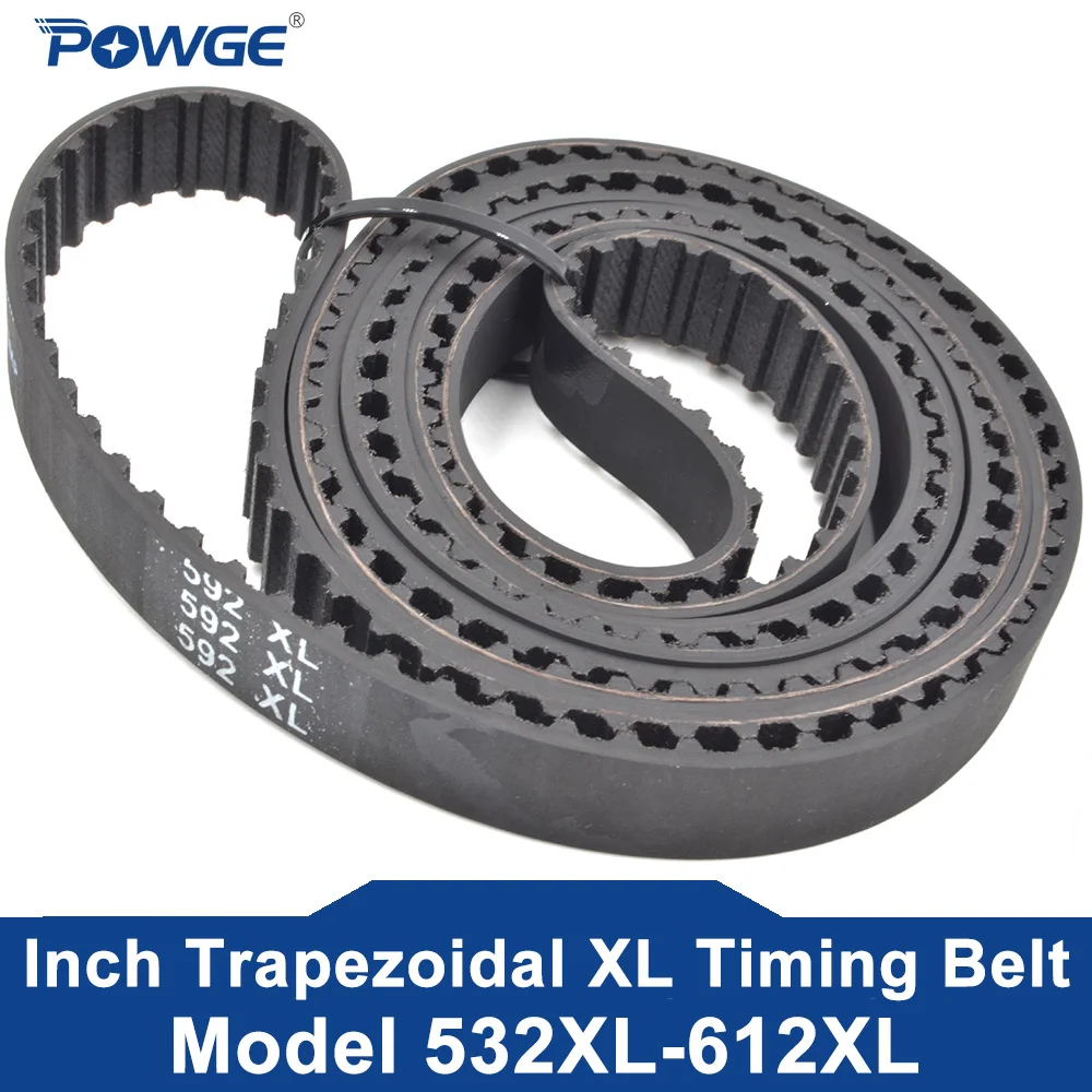 

POWGE 2PCS XL Timing belt Lp=532 540 548 552 560 564 566 570 572 574 576 580 586 588 592 600 604 608 610 612 Width 5-38mm Rubber