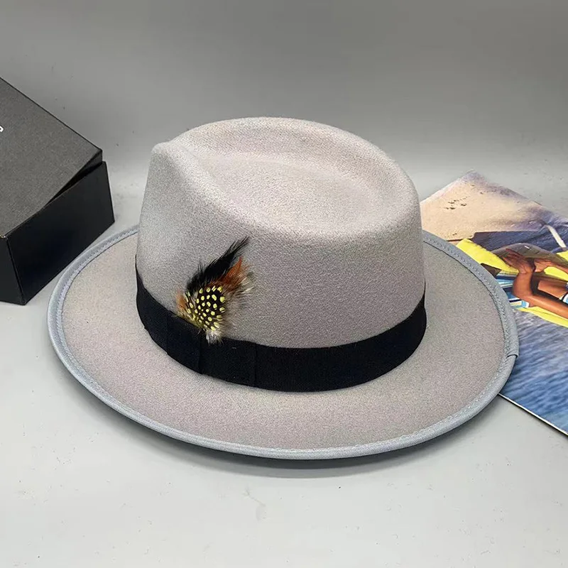 hats pie men wool hats lady hat felt church hat unisex  bowknot  jazz hat for men and women wholesale price cowboy hat