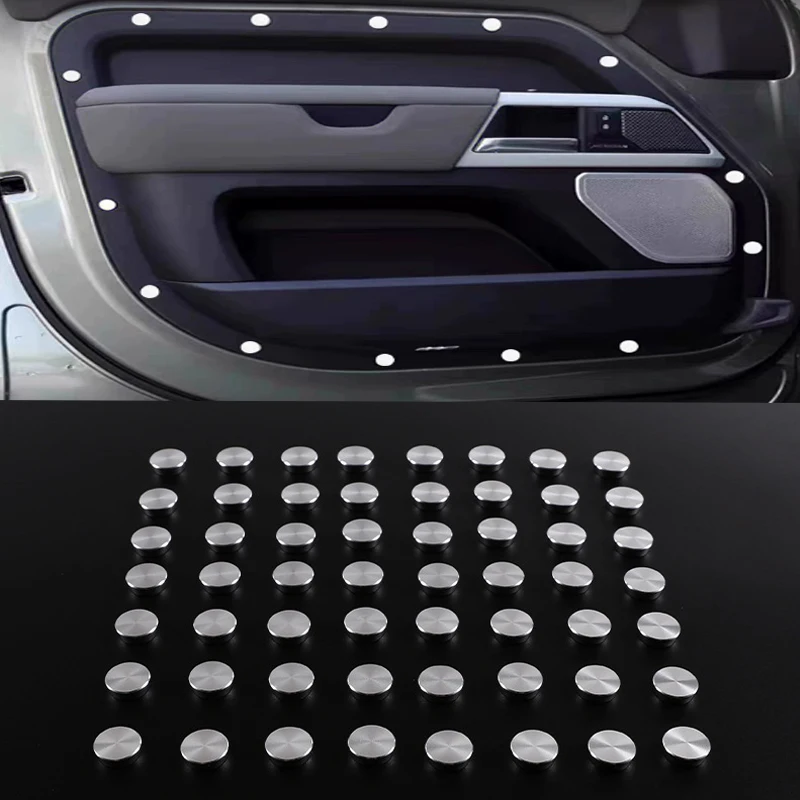 

For Land Rover Defender 110 130 2020-2024 Aluminum Alloy Car Door Screws Protection Decorative Covers Trims Car Accessories