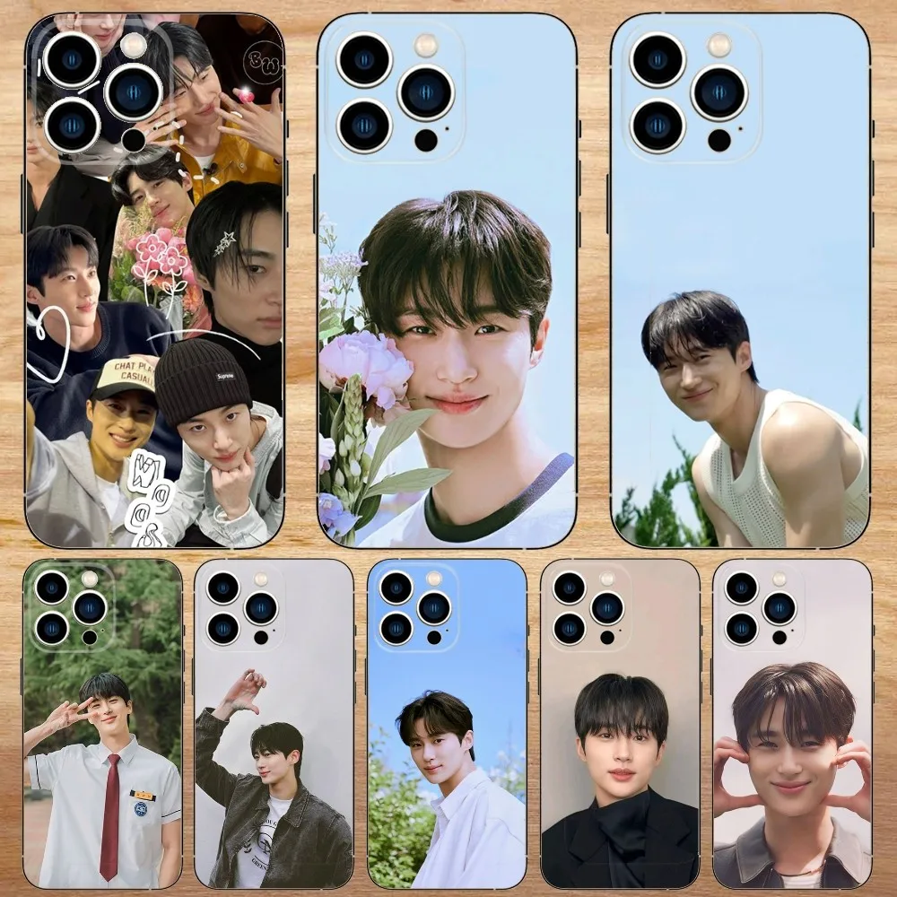 

byeon wooseok Phone Case For iPhone15,14,13,12,11,Pro,Max,Plus,Mini,X,XS,XR,8,7,6,S,Plus,SE Soft Black Case