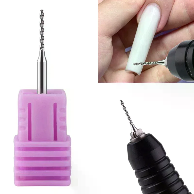Nail Art Perforation Grinding Head Tungsten Steel Nail Drill Bits DIY Punk Style Nail Charms Manicure Tool Machine Accessories